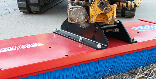 Voertuigbezem Bevestiging